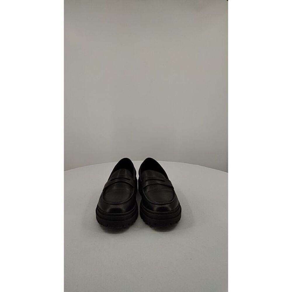 Black Women's Chunky Penny Loafers